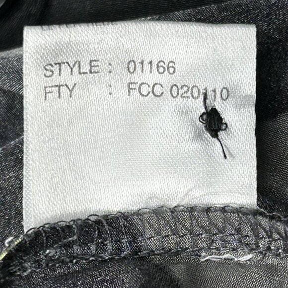 Jamie Sadock Polo Shirt Womens Medium Black Neon Abstract Golf Stretch Tennis - Picture 7 of 11